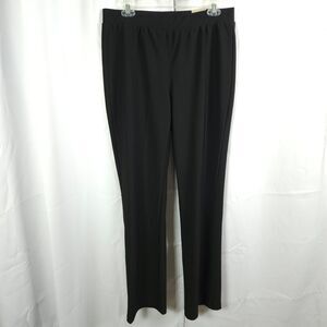 NWT Chico's .5R Womens 6 Black Pull On Stretch Slim Straight Ariana Pants
